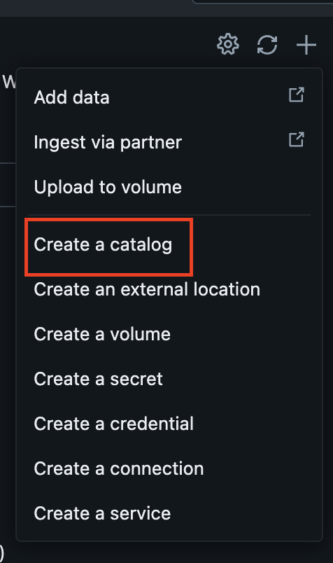 Create Catalog