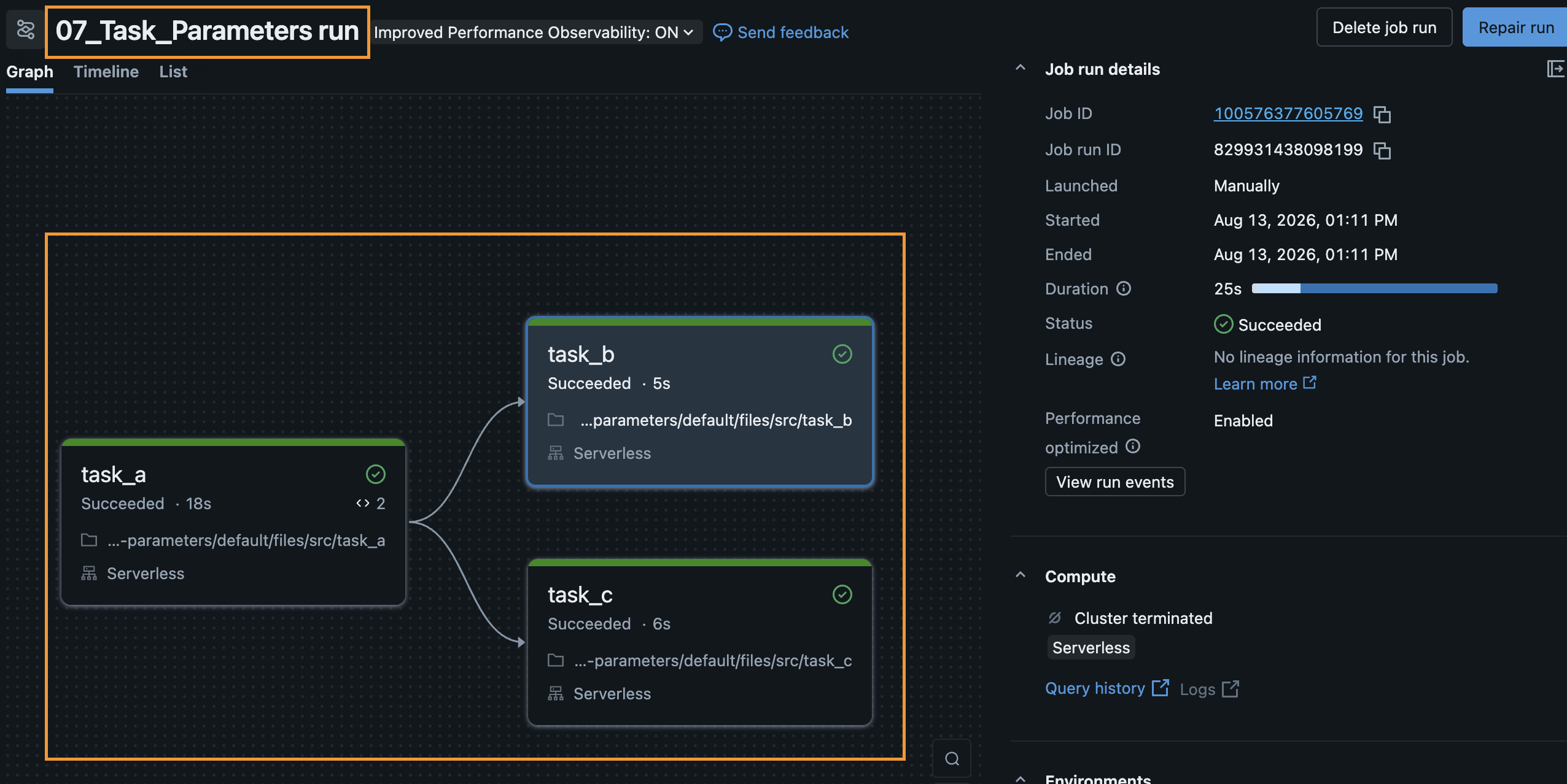 Run Workflow Success
